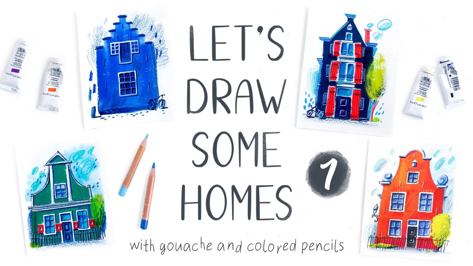 Draw with Me: Expressive Sketching with Gouache & Colored Pencils - Sample Proje - image 1 - student project