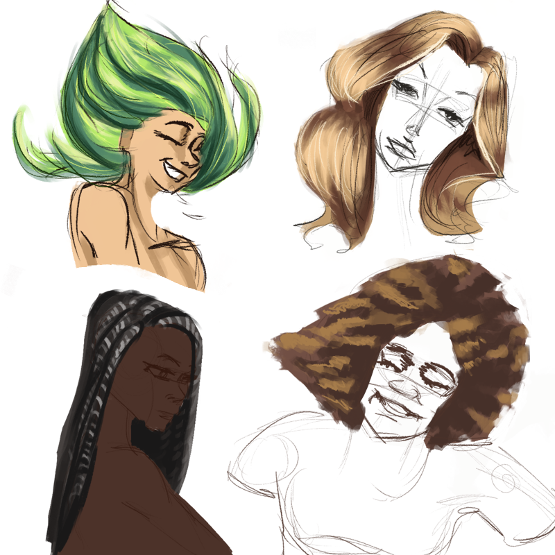 Practice hairstyle - image 1 - student project