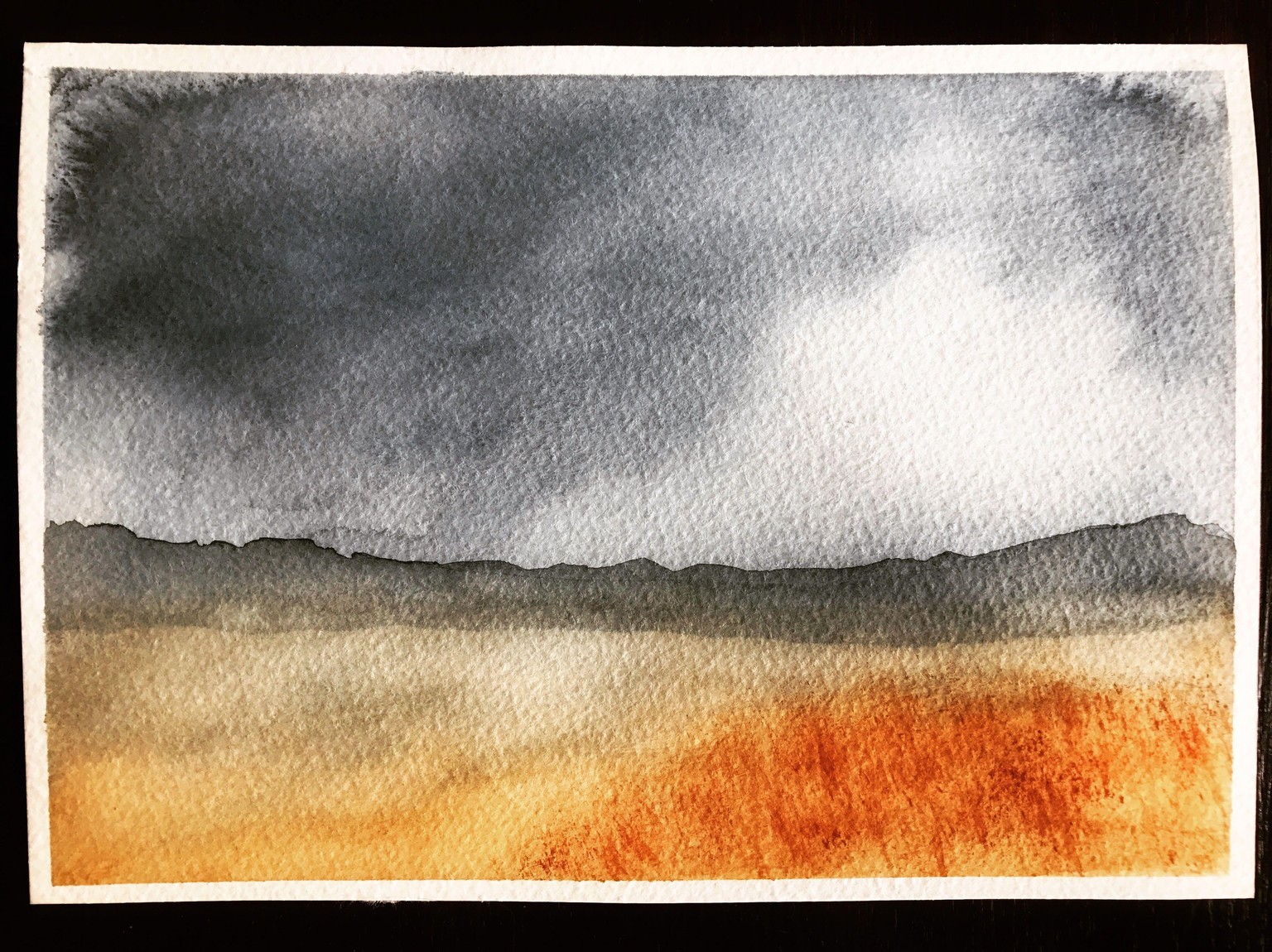 Stormy mountain scene - image 1 - student project