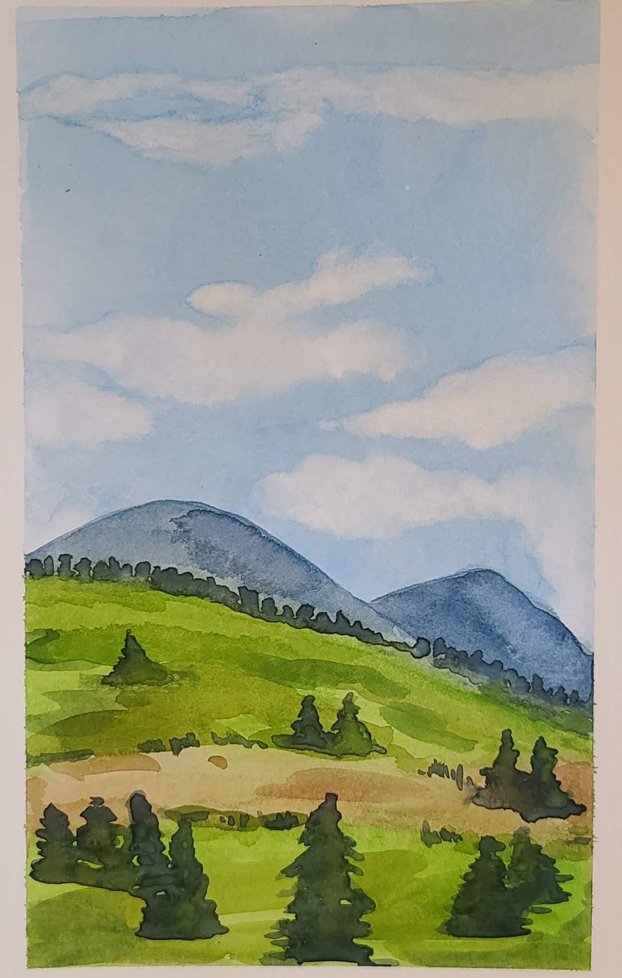 Watercolor Landscape - image 1 - student project