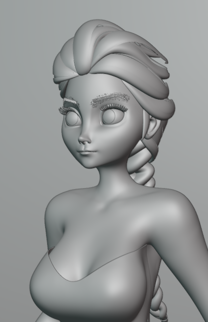 Stylized Female Bust - image 1 - student project