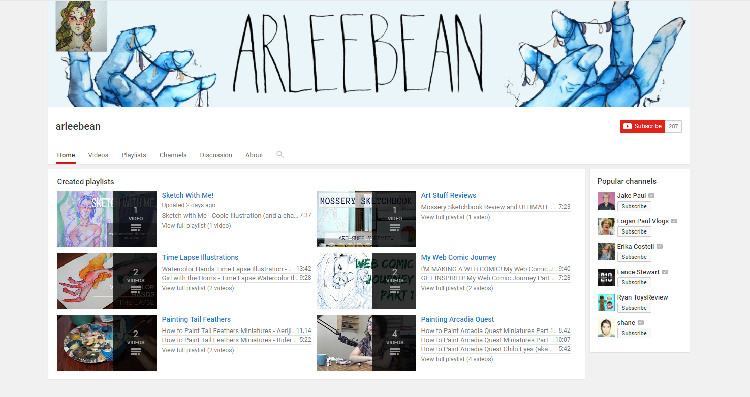 arleebean Art Channel - image 1 - student project