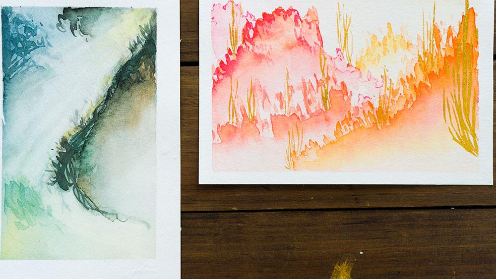 Sample Project - Watercolor Postcards!  - image 3 - student project