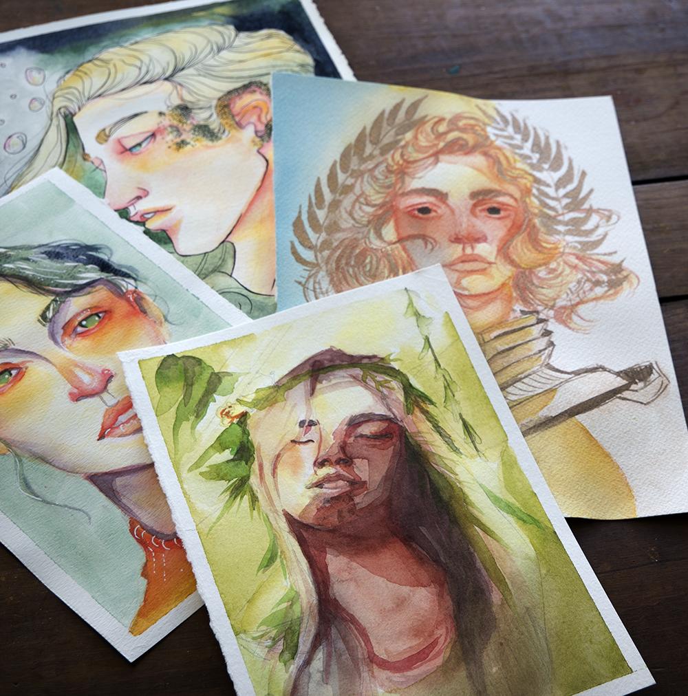 Watercolor Portraits - Teacher Project - image 2 - student project