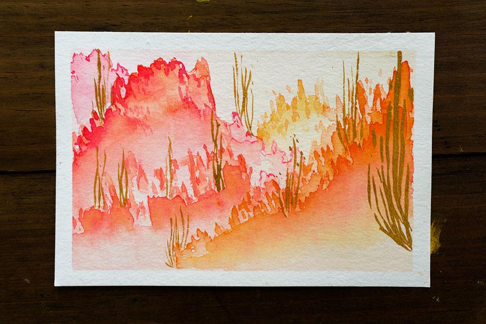 Sample Project - Watercolor Postcards!  - image 1 - student project