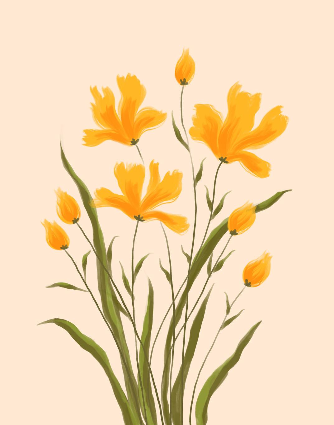 Wildflowers in yellow - image 1 - student project