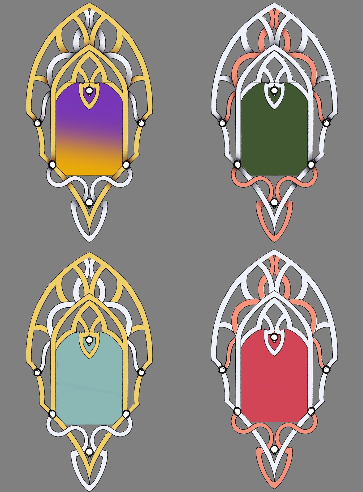 Ametrine brooch - image 2 - student project