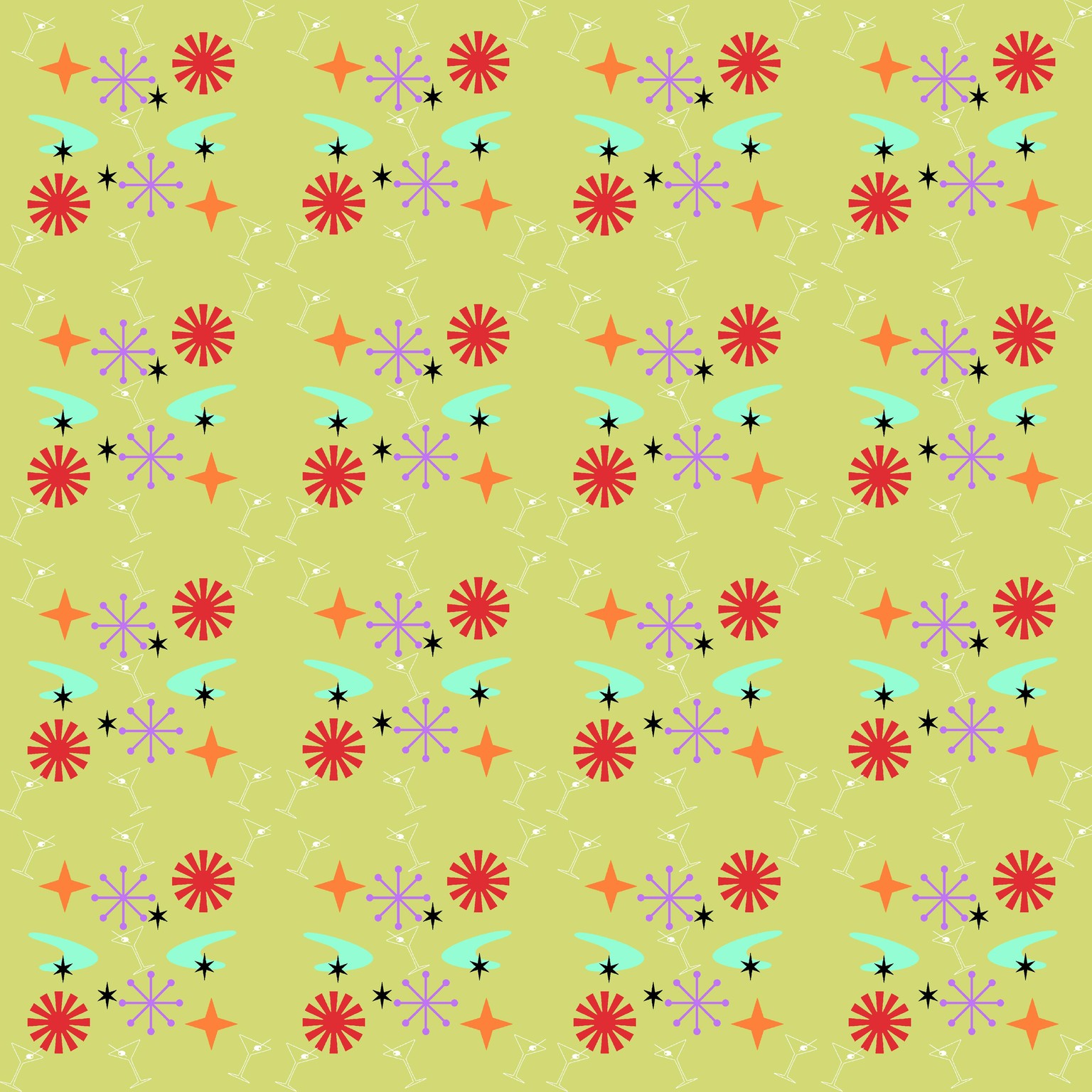 Atomic Martini Pattern - image 1 - student project