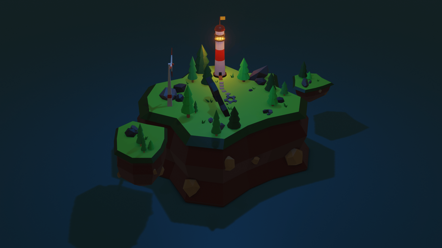 Flying island - image 1 - student project