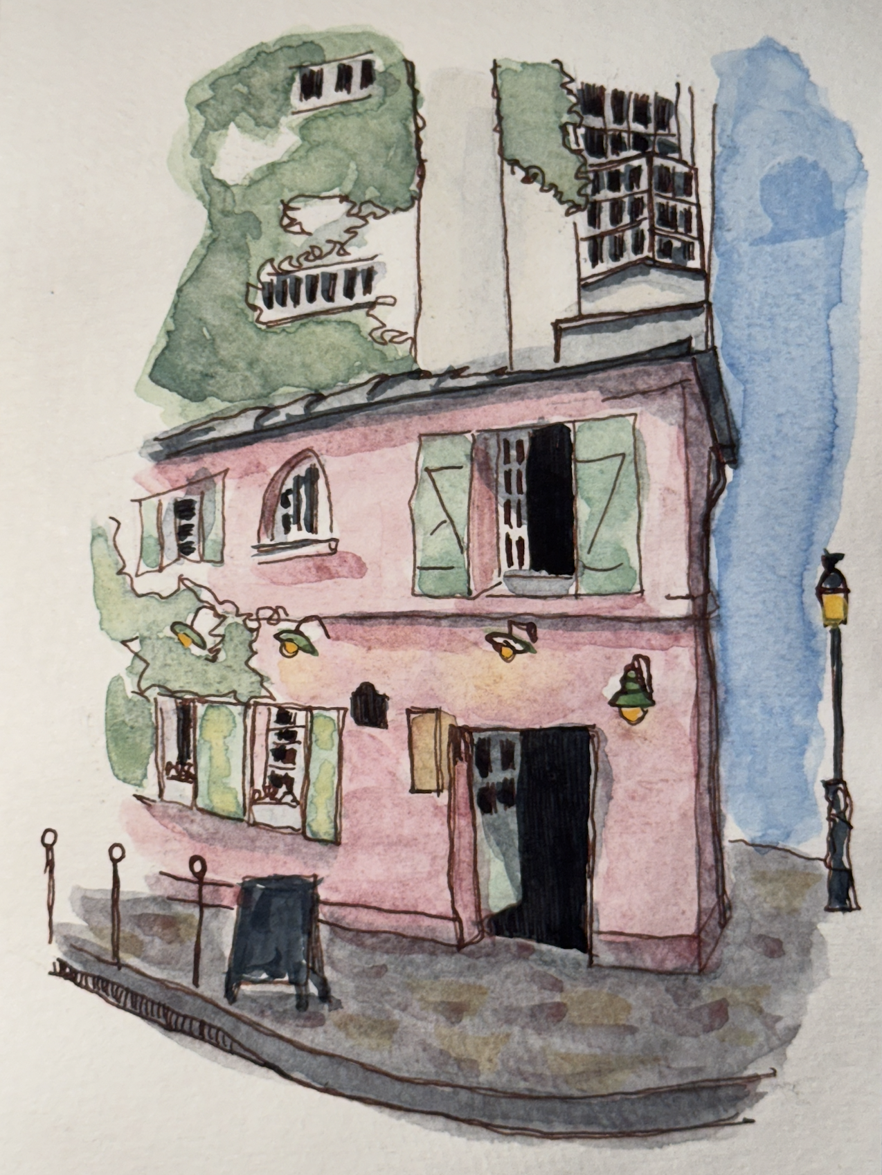 Urban Sketching Luxembourg & Montmartre - image 2 - student project