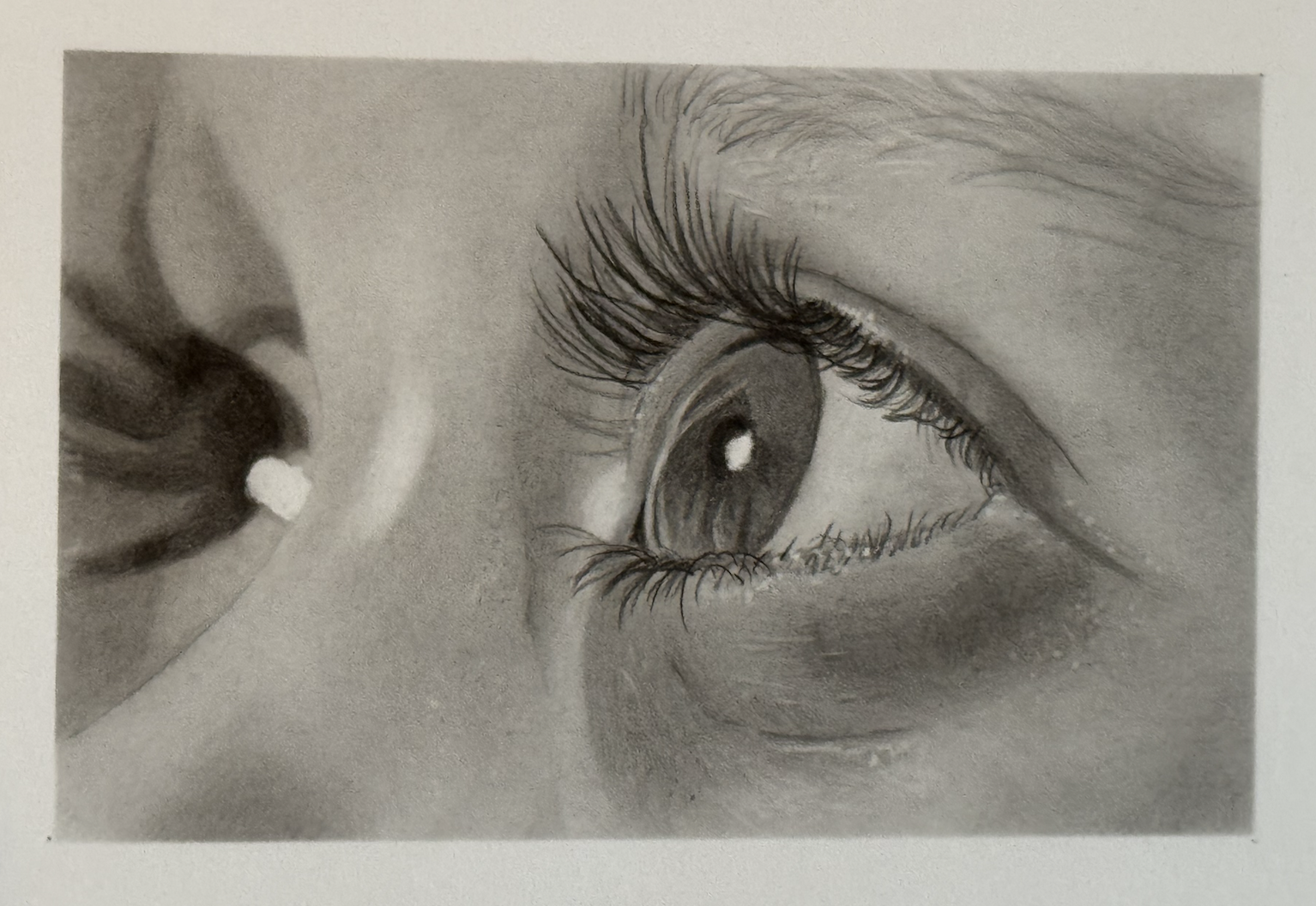 Hyper Realistic Eyes in Graphite - image 3 - student project