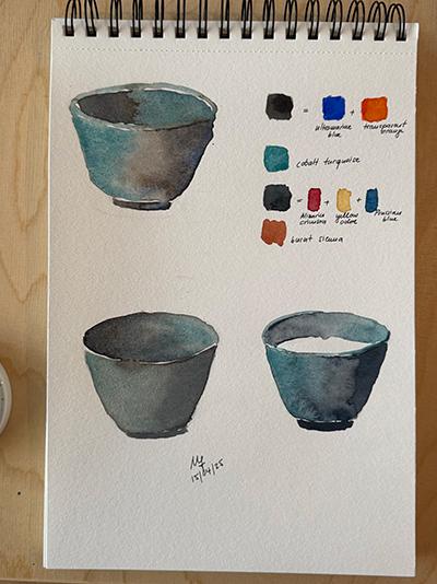 Lively Watercolour Tea Cup - image 2 - student project