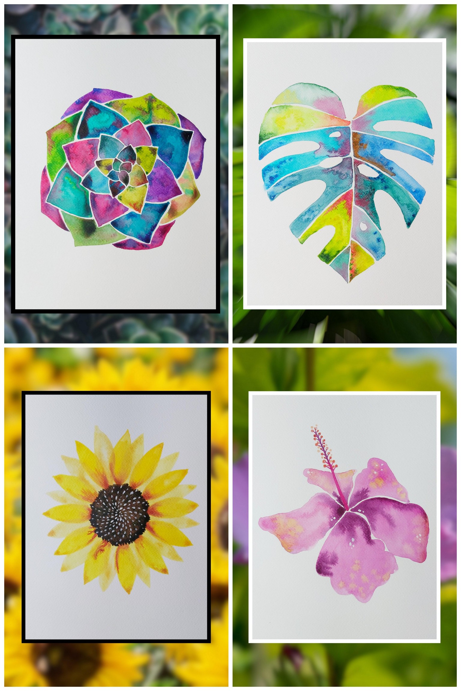 Botanical watercolors - image 1 - student project