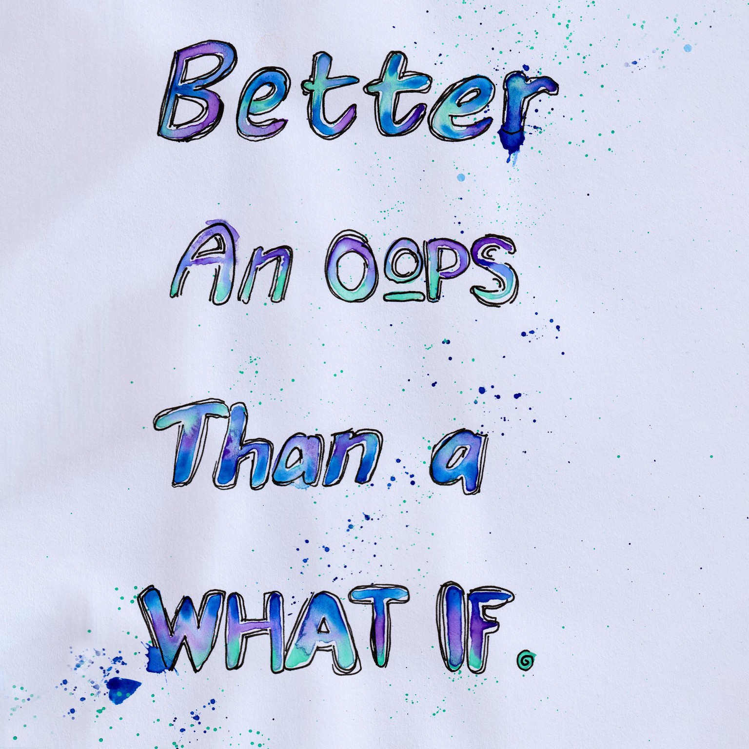 Water Lettering - Wet On Wet Watercolor Posters For Your Wall - image 1 - student project