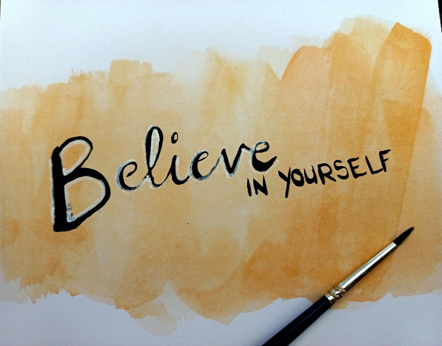 Waterbrush Lettering - image 1 - student project
