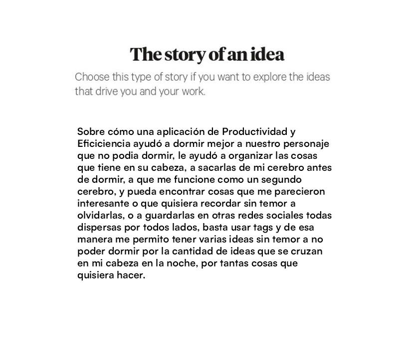 The Story of an idea - image 1 - student project
