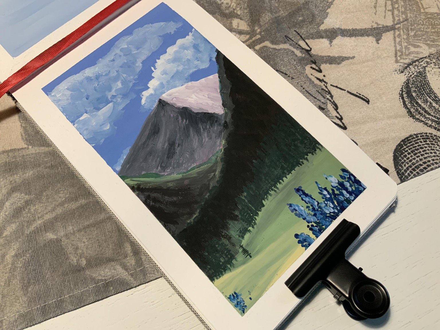 Gouache Painting Landscape - image 2 - student project
