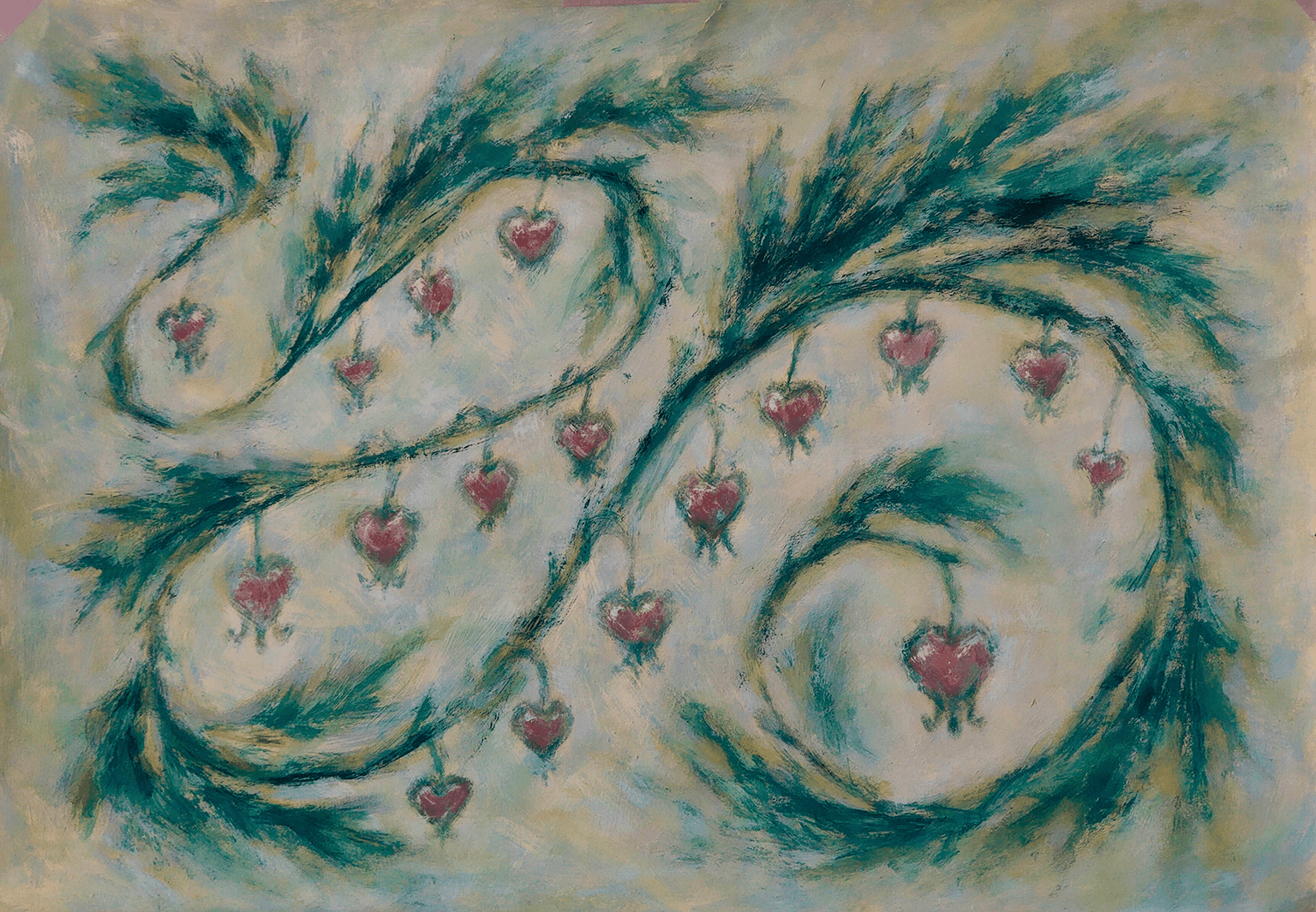 My Sketches, color palette & final painting demonstrated in class - image 9 - student project