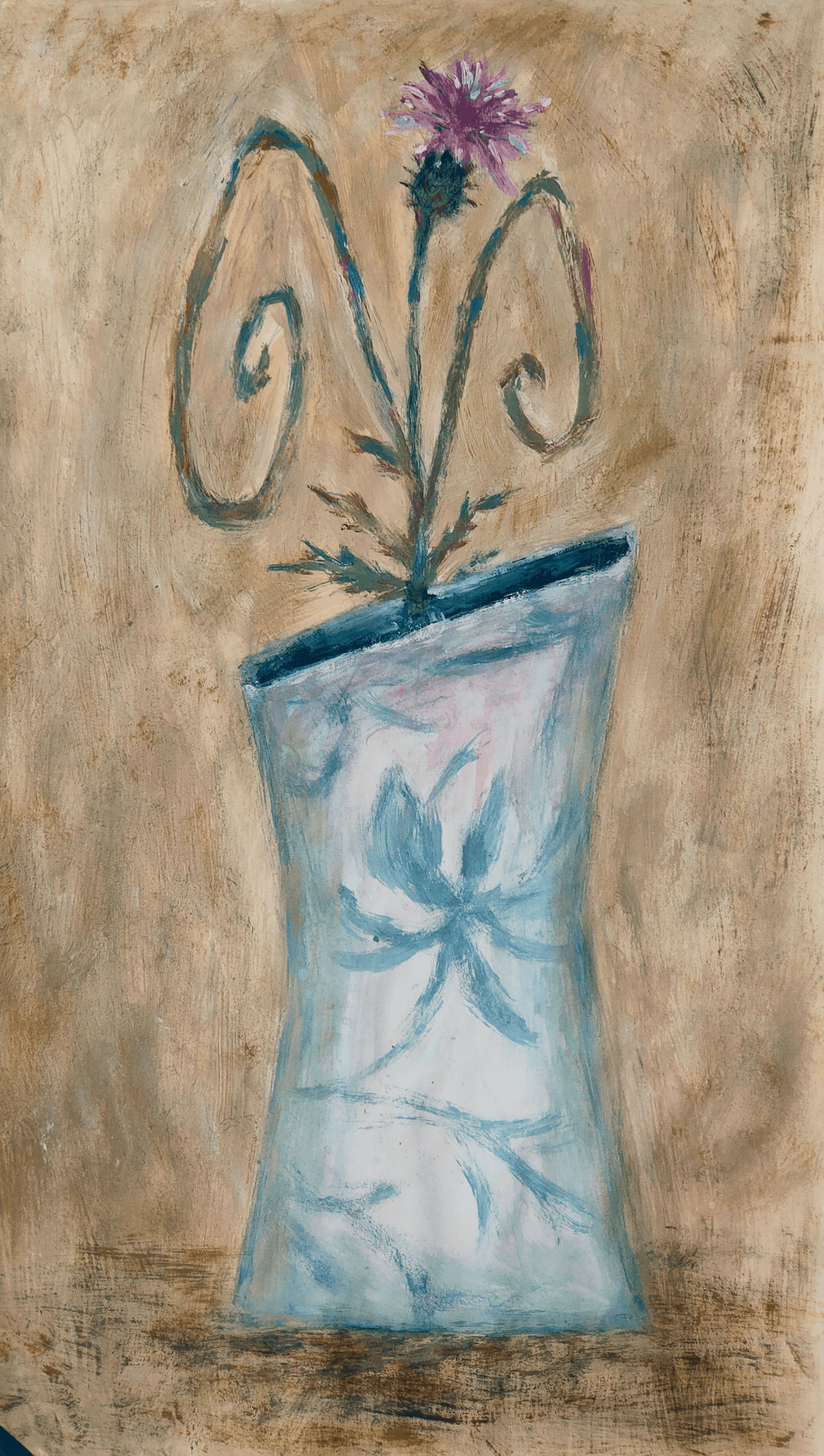 My Sketches, color palette & final painting demonstrated in class - image 2 - student project