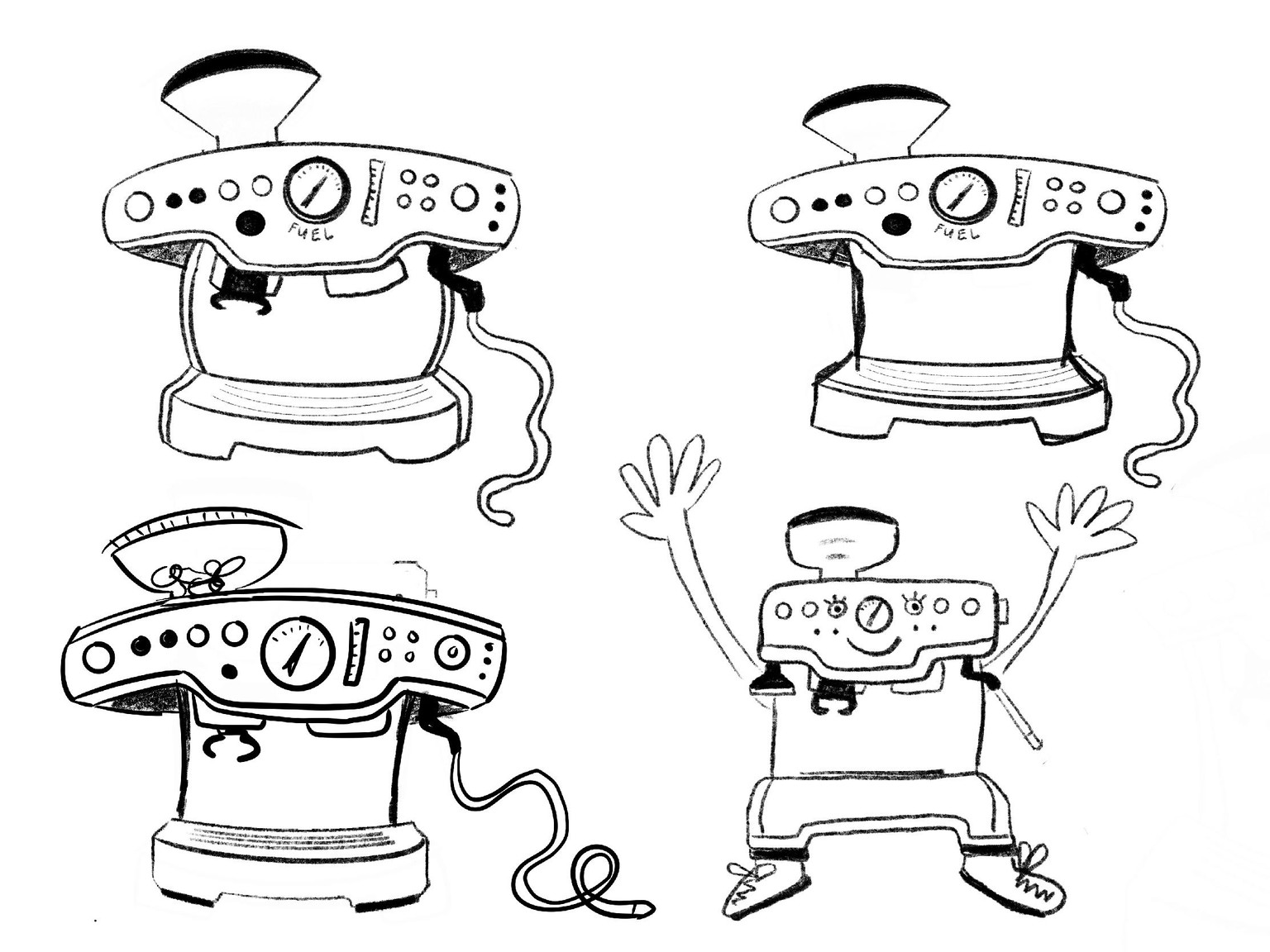 Stylization - Bouldering & espresso machine - image 5 - student project