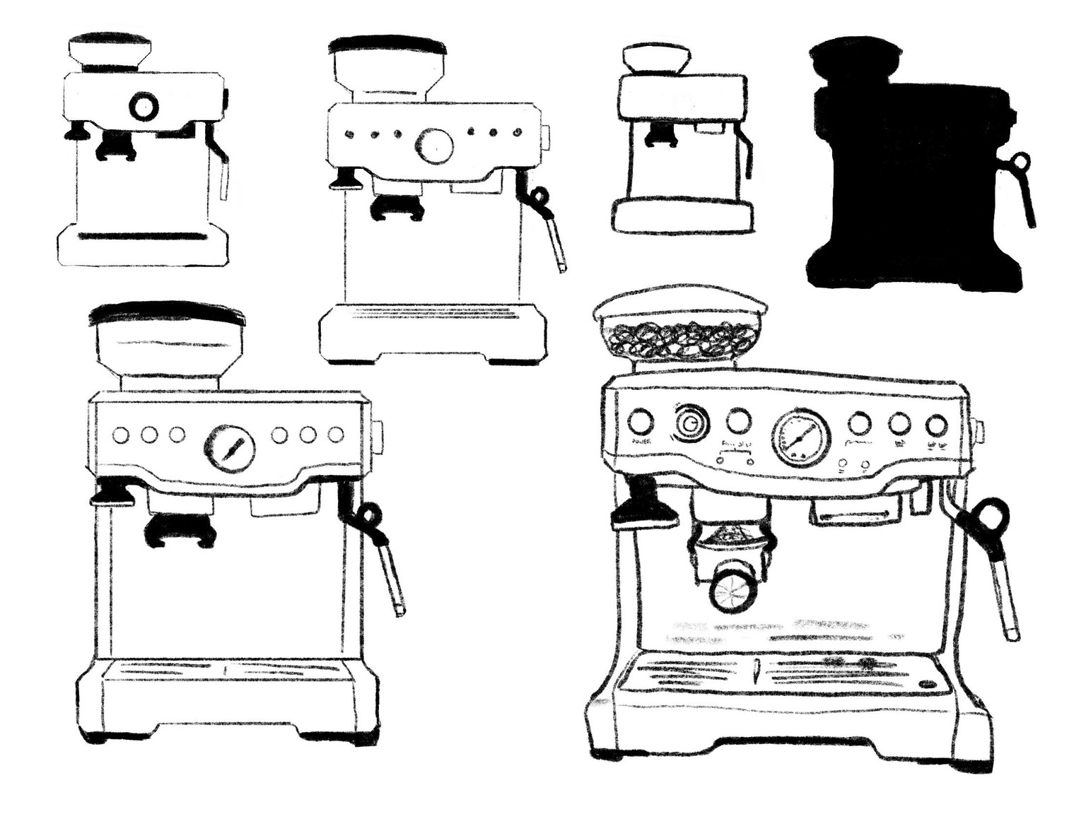 Stylization - Bouldering & espresso machine - image 10 - student project