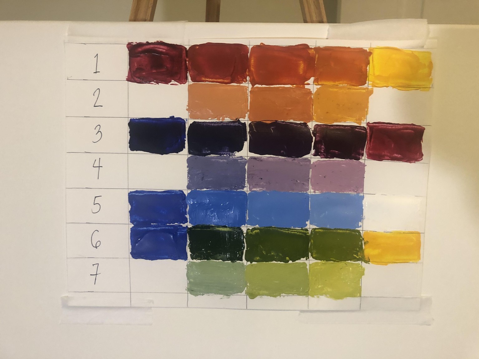 Bushwalk Painting and Color Mixing - image 12 - student project