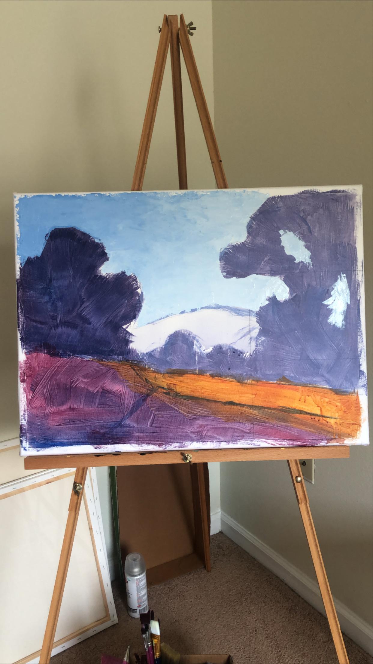 Bushwalk Painting and Color Mixing - image 4 - student project