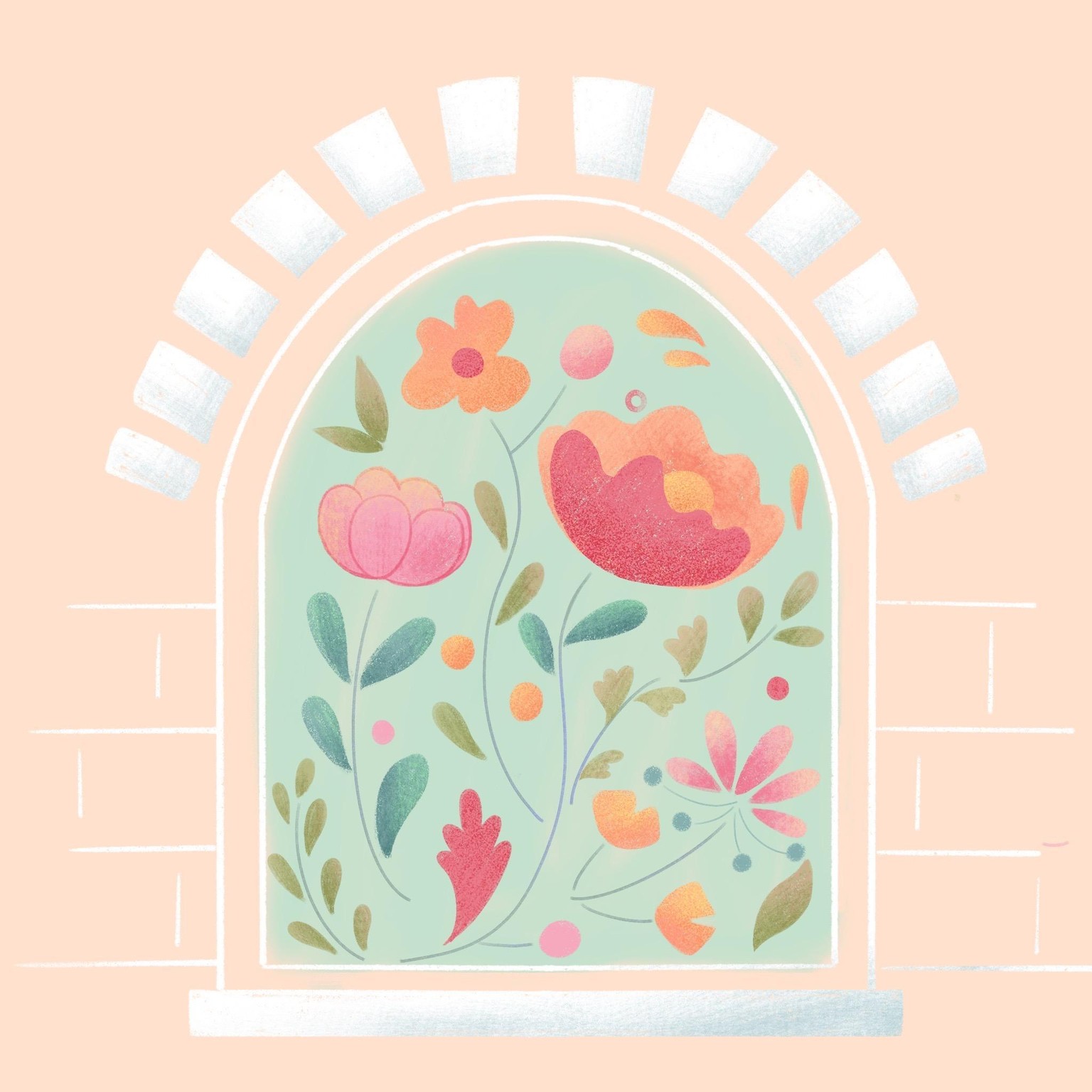 floral illustration - image 5 - student project