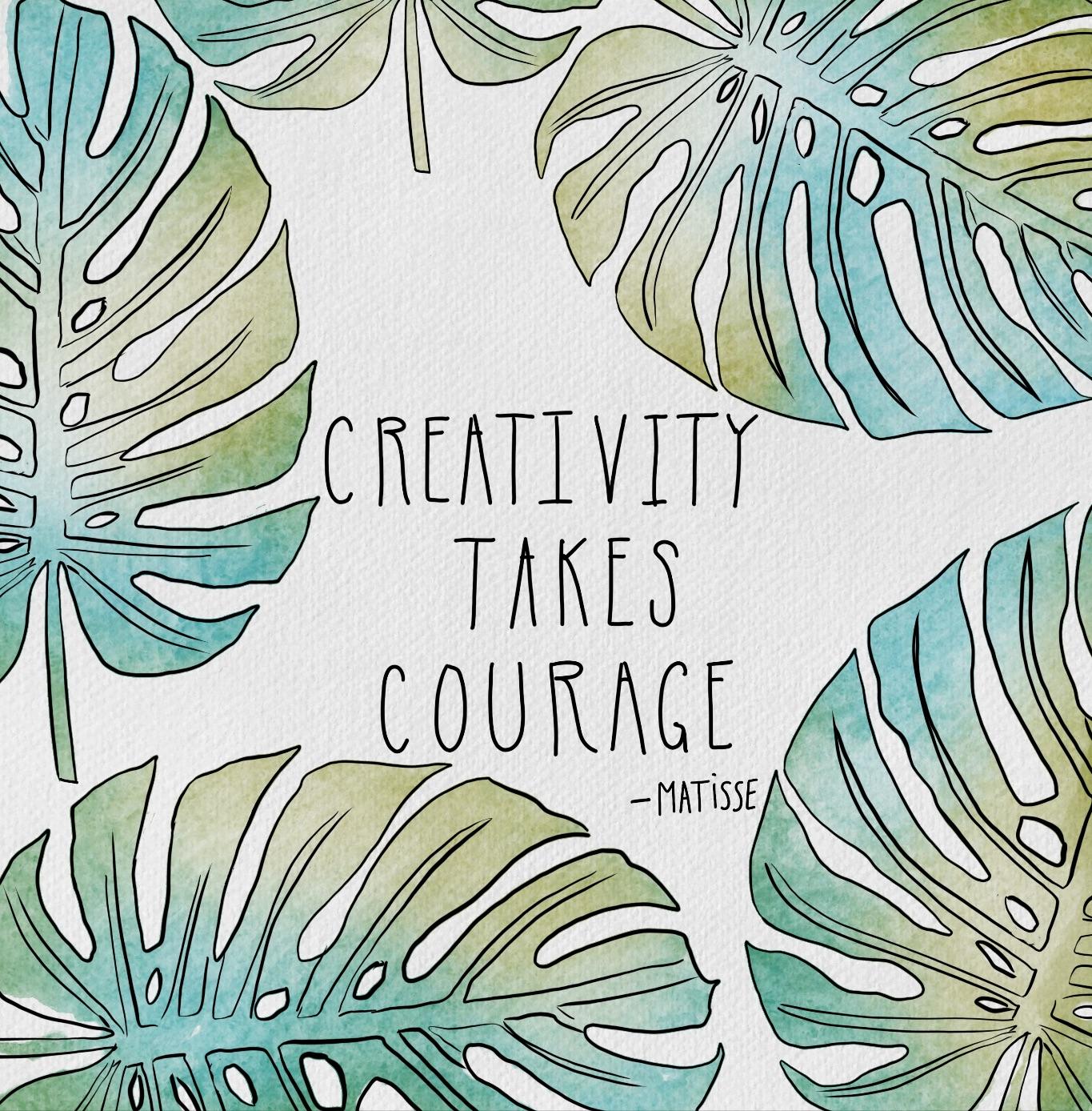Creativity does take courage! - image 1 - student project