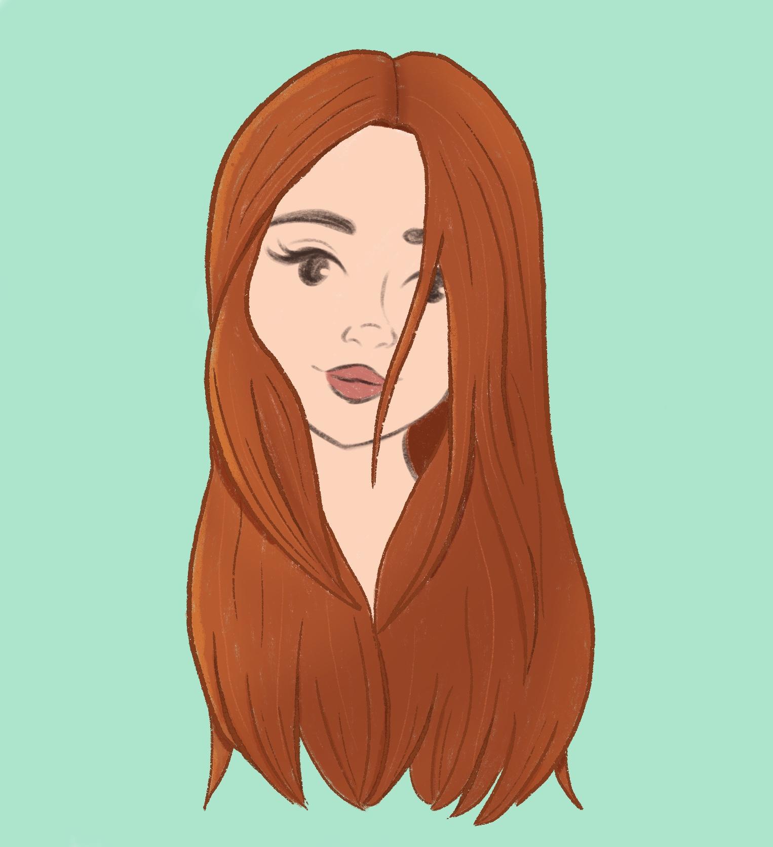 Drawing hair in Procreate - image 1 - student project