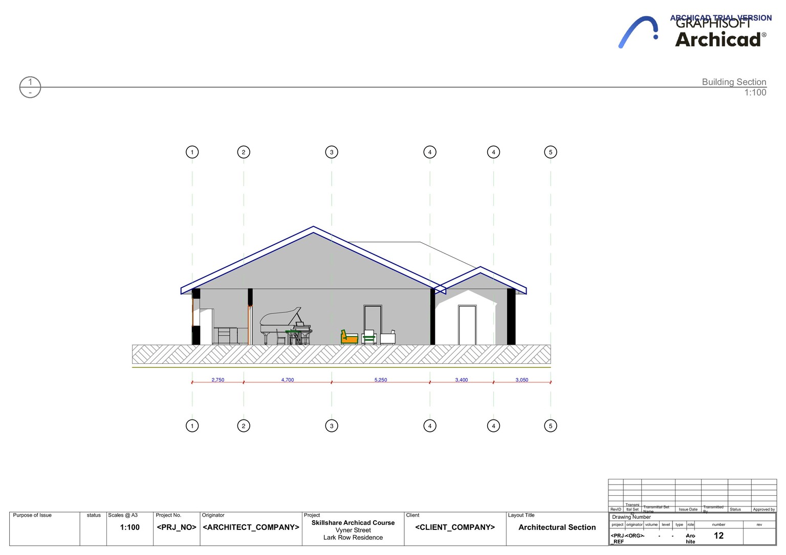 3 Bedroom House Archi - Cad Project - image 2 - student project