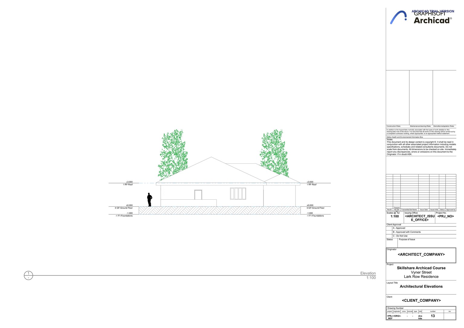3 Bedroom House Archi - Cad Project - image 3 - student project