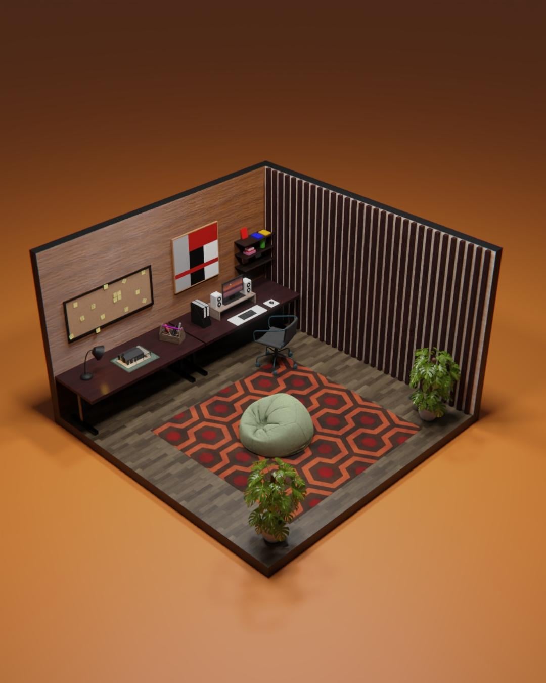 Isometric Room - image 1 - student project