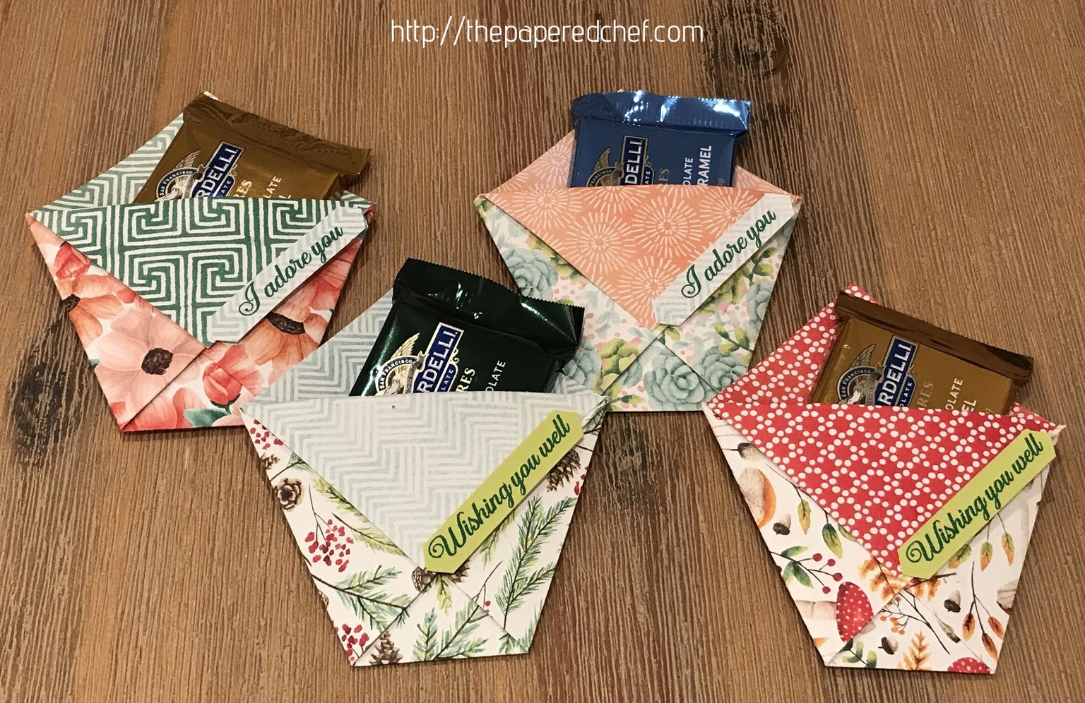 Paper Crafting Project - Chocolate Holders - image 1 - student project