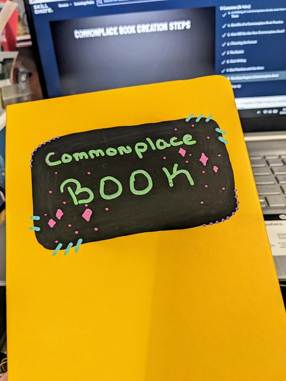 My opening spread in my Commonplace Book - image 1 - student project