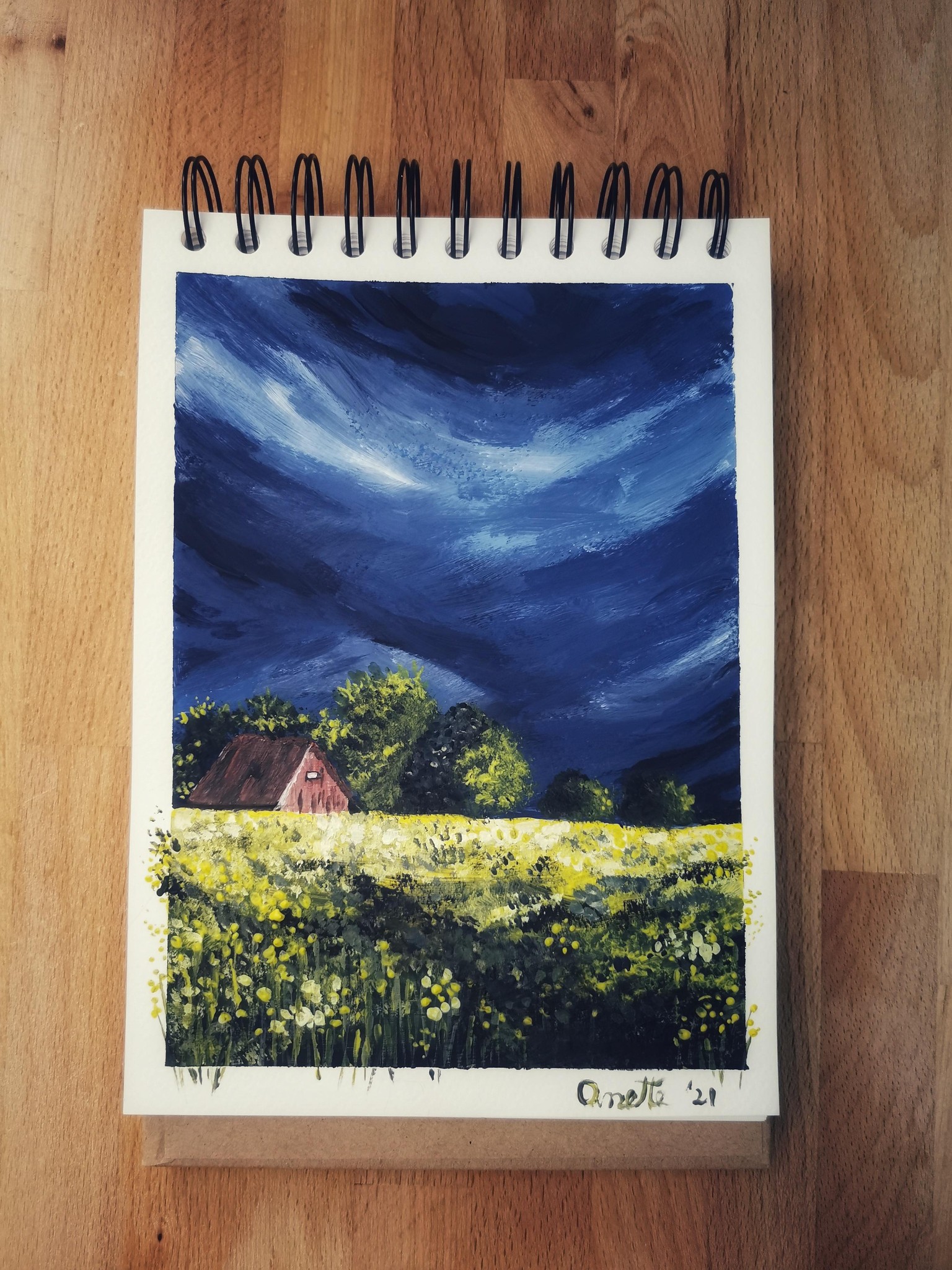 Field of flowers - image 1 - student project