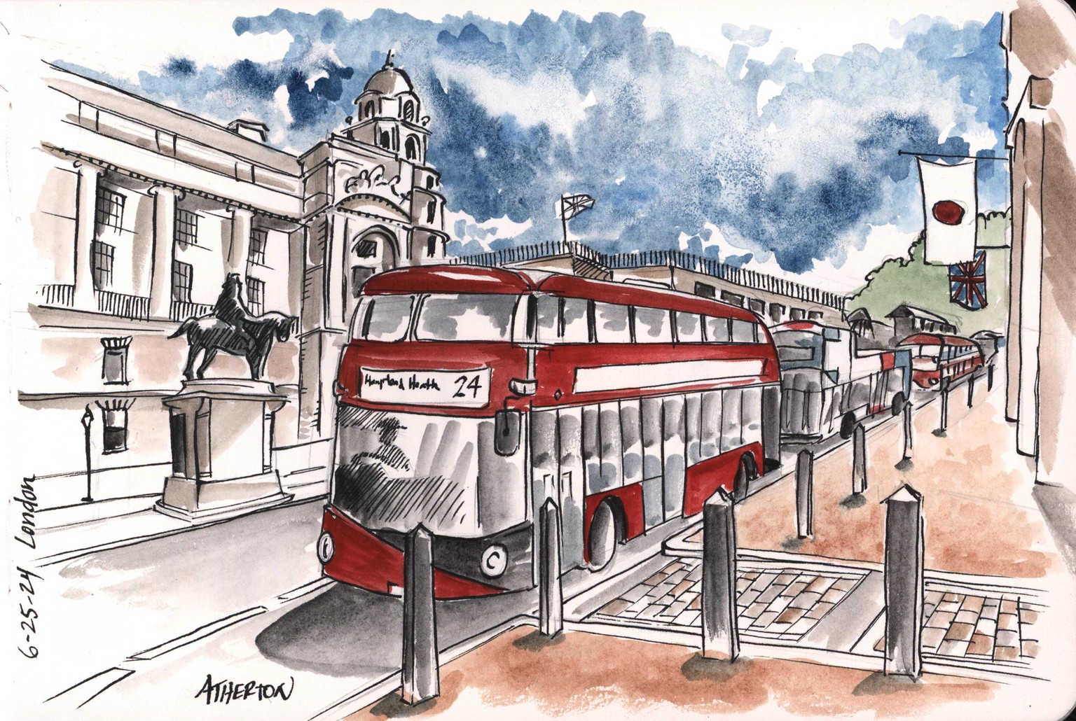 Travel sketches - image 2 - student project