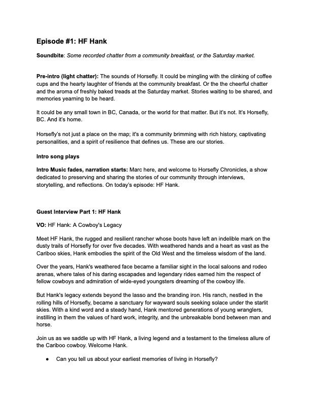 Ep1 Outline - image 1 - student project