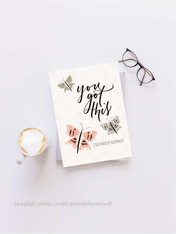 Encouraging Greeting Card - image 2 - student project