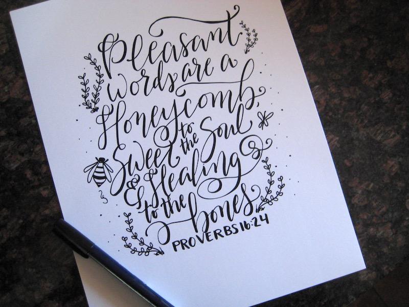 Pleasant Words are a Honeycomb - image 3 - student project
