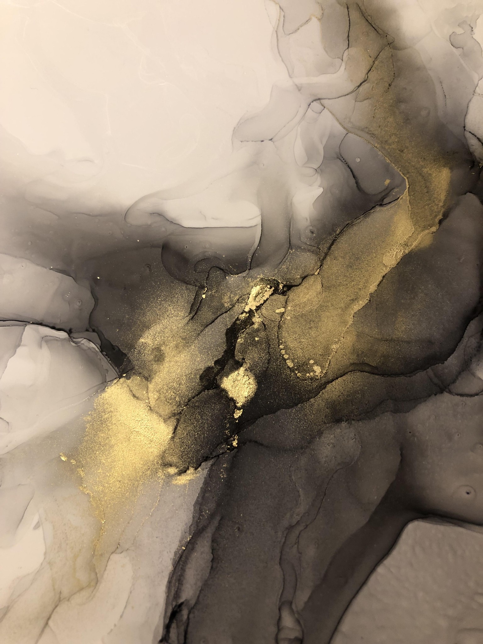 Playing around with alcohol inks for the first time! - image 2 - student project