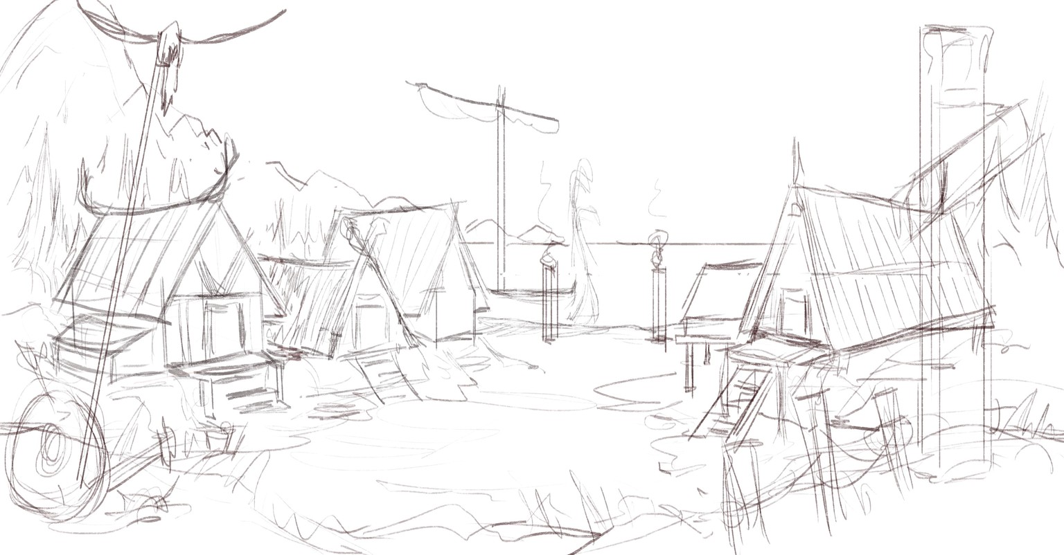Viking Village Background - image 1 - student project