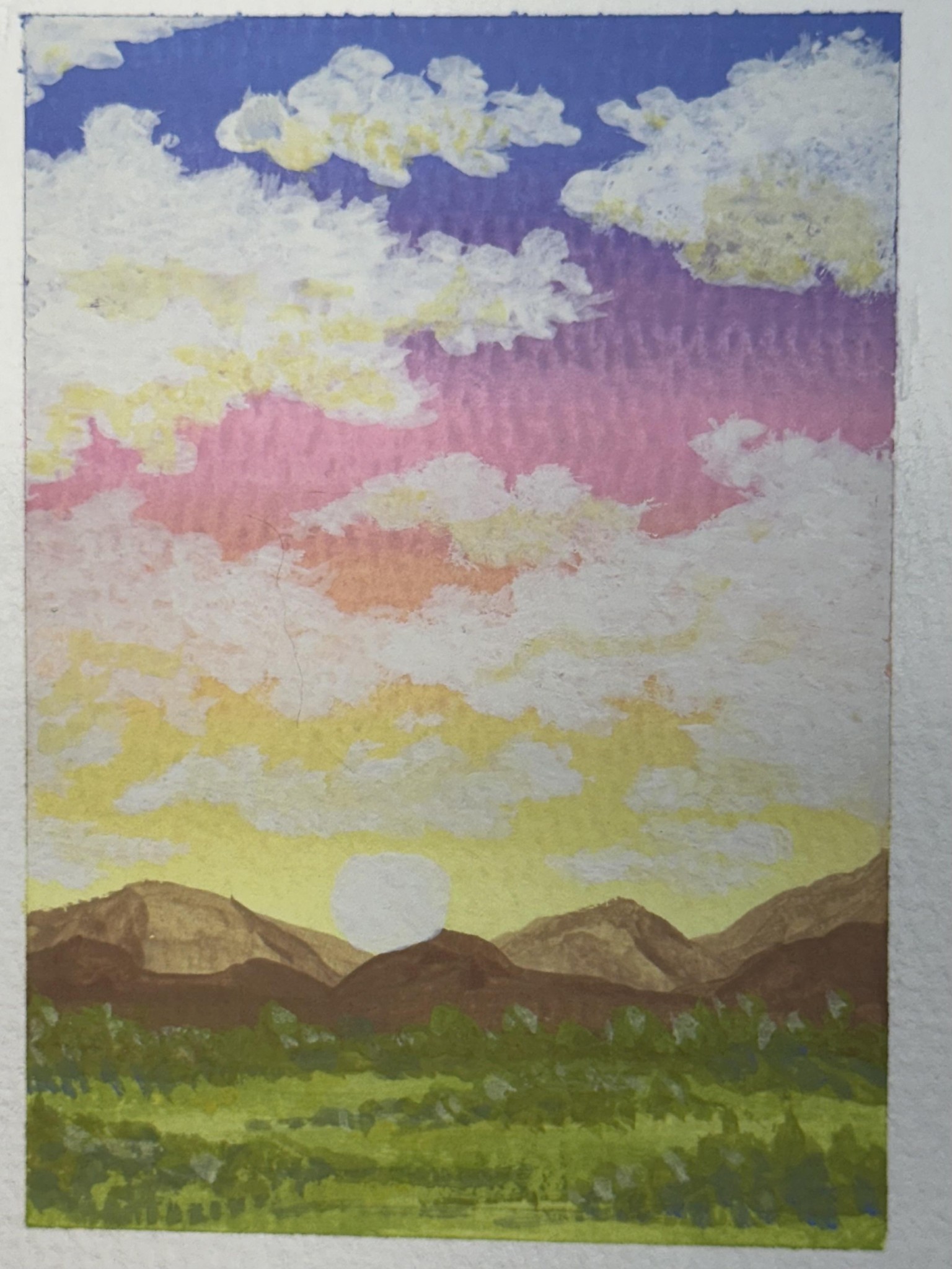 Gouache Landscapes - image 2 - student project