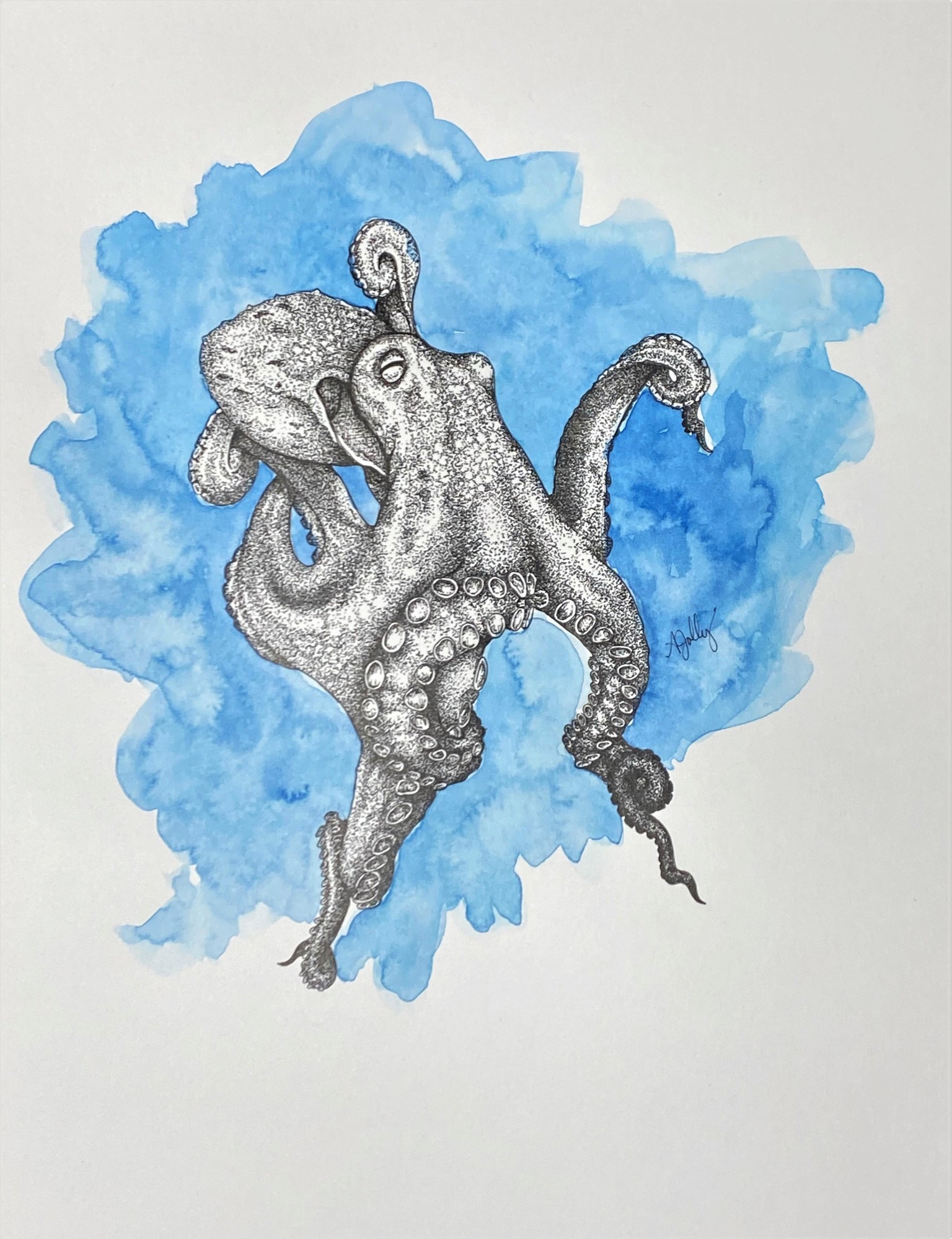 Exploring Loose Ink & Watercolor - image 2 - student project