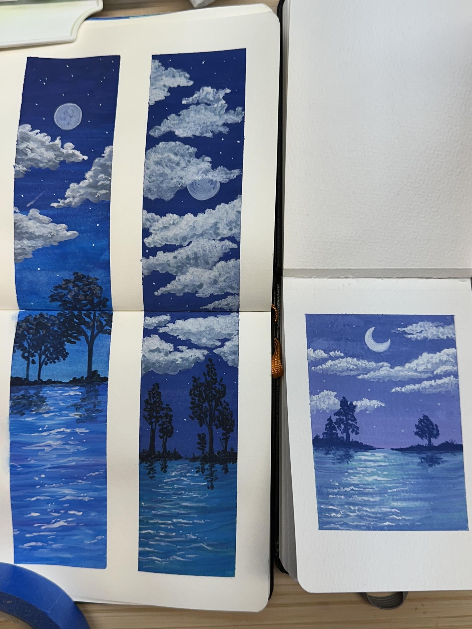 Gouache Landscapes - image 6 - student project