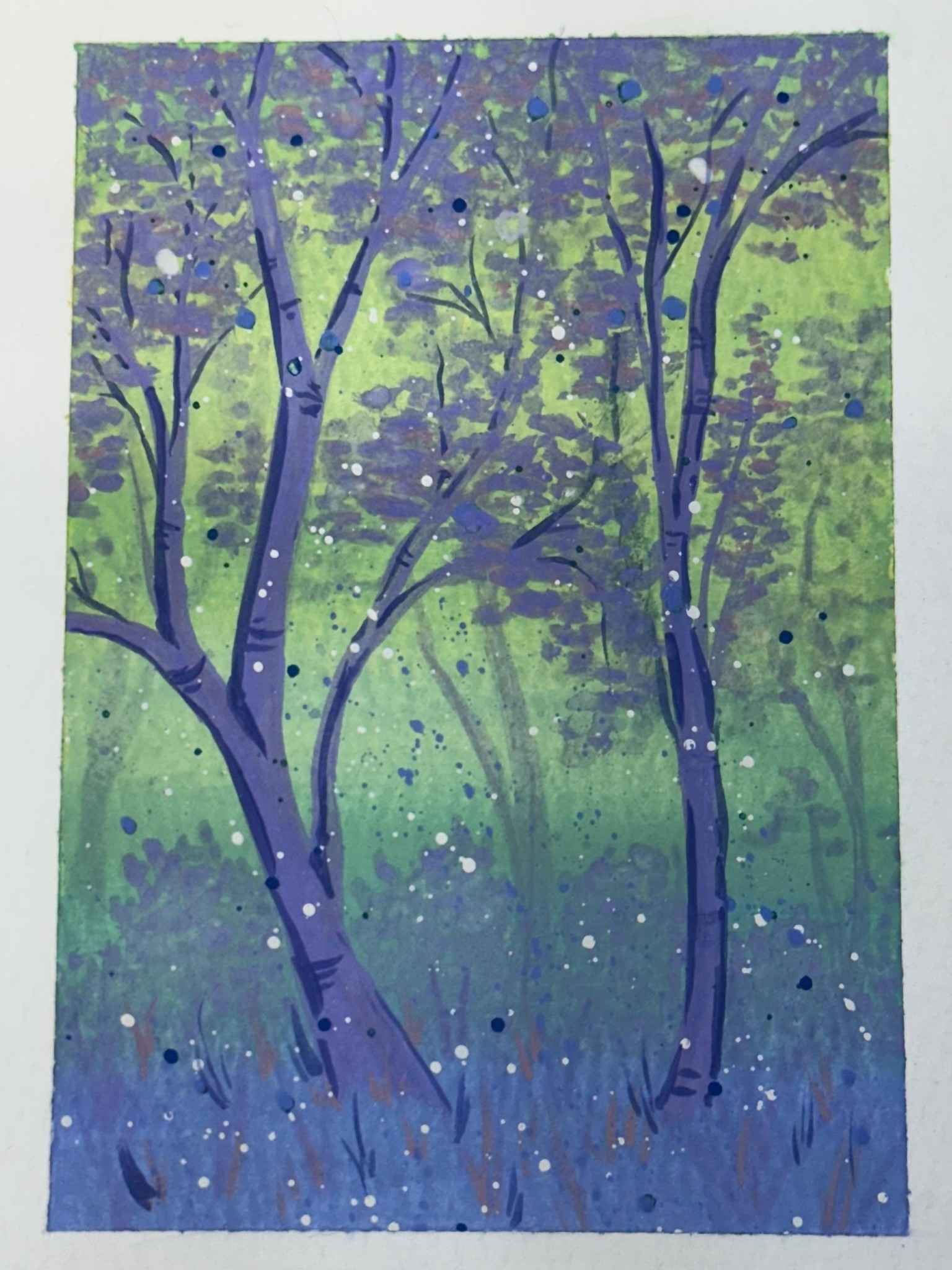 Gouache Landscapes - image 4 - student project