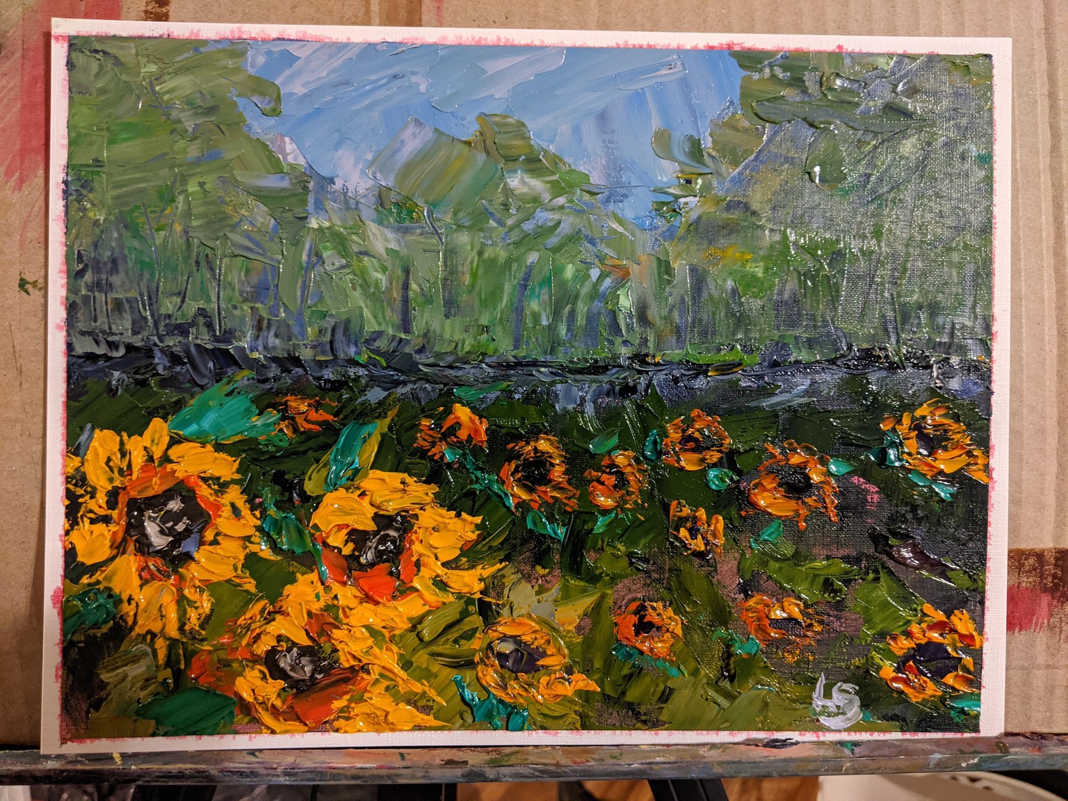 Yellow House and Sunflowers - image 1 - student project