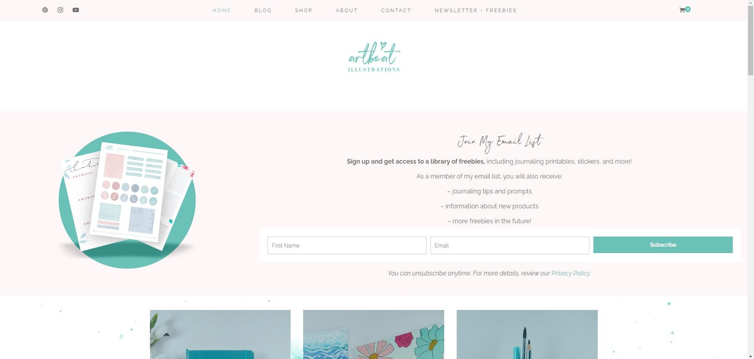 Newsletter Sign Up - image 1 - student project