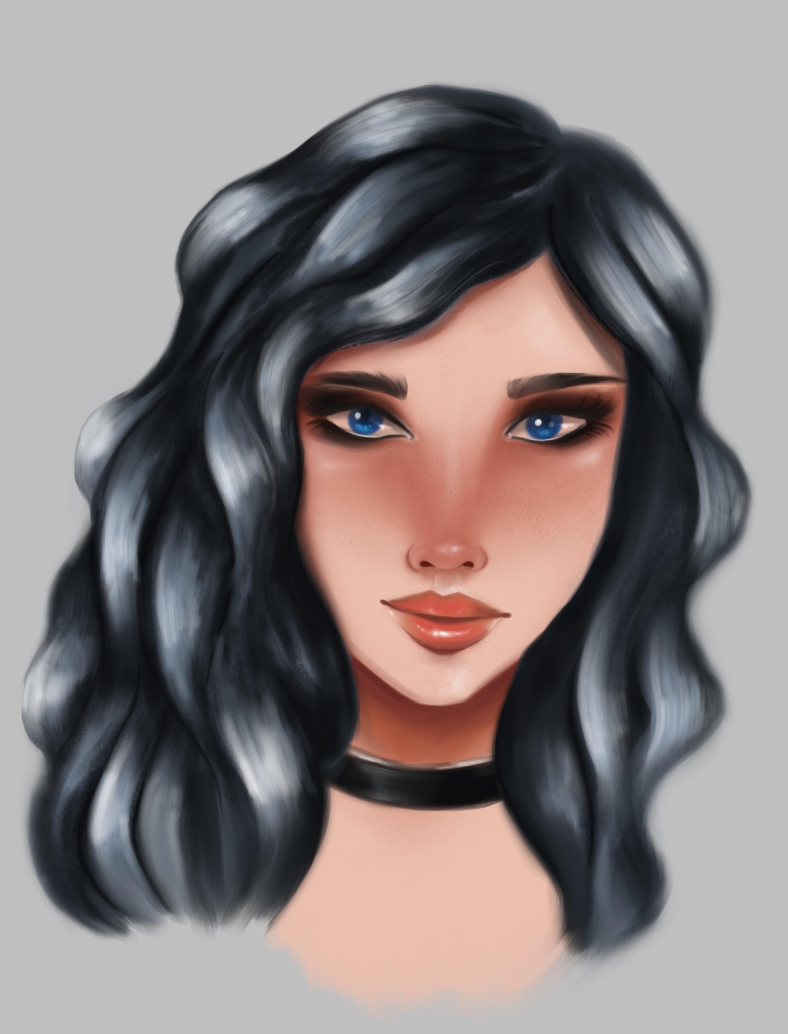 My first portrait painting on Procreate - image 1 - student project