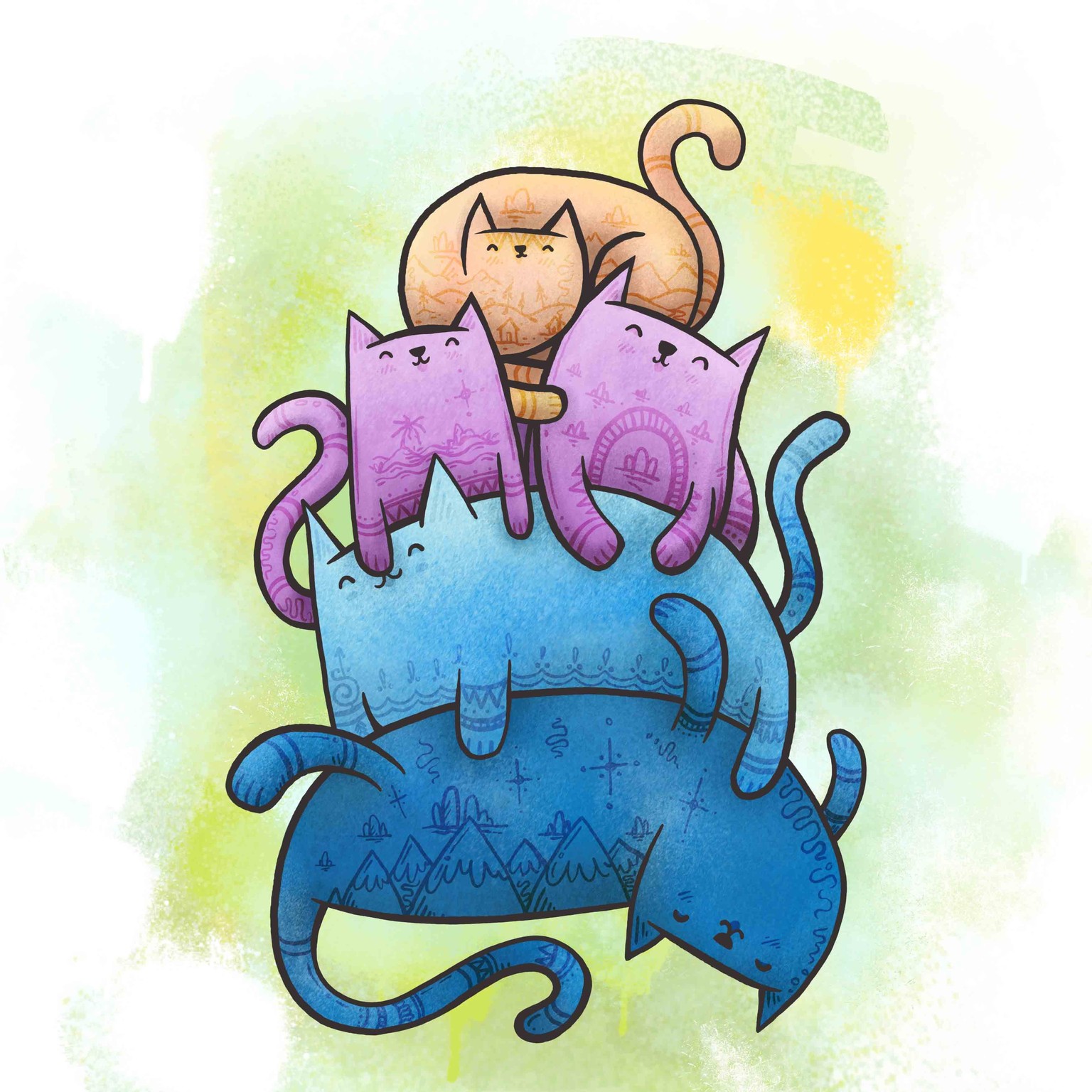 Cosmic cats and a chicken dog - image 2 - student project